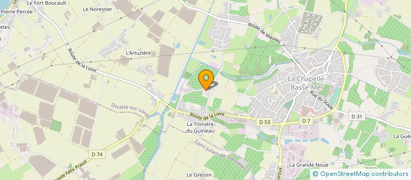 localisation de l'entreprise PEPINIERES RIPOCHE  DIVATTE-SUR-LOIRE
