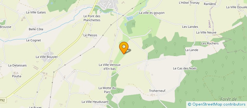 localisation de l'entreprise PEPINIERES ROUXEL à LE MENE