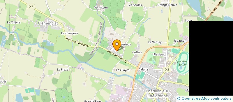 localisation de l'entreprise PEPINIERES SOUPE  CHATILLON-SUR-CHALARONNE