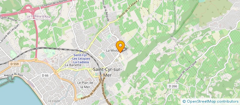 localisation de l'entreprise PEPINIERES ST CYR à SAINT-CYR-SUR-MER