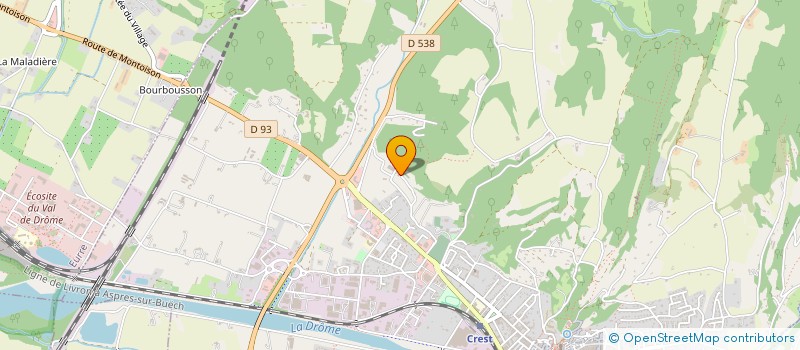 localisation de l'entreprise PEPINIERES VEAUVY à CREST