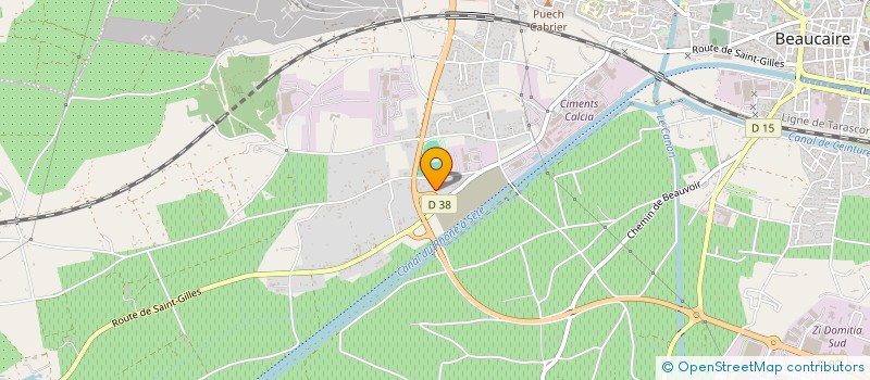 localisation de l'entreprise PEPINIERES VIEMONT  BEAUCAIRE