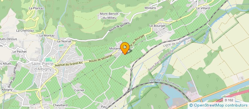 localisation de l'entreprise PEPINIERES VITICOLES FLORENT RIONDY  SAINT-PIERRE-D'ALBIGNY