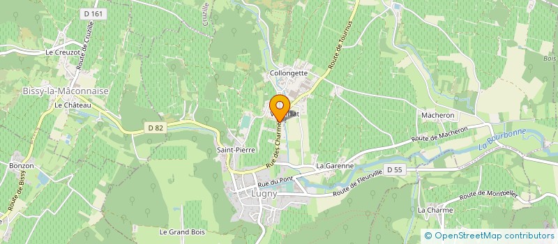 localisation de l'entreprise PEPINIERES VITICOLES LAFARGES ET FILS à LUGNY
