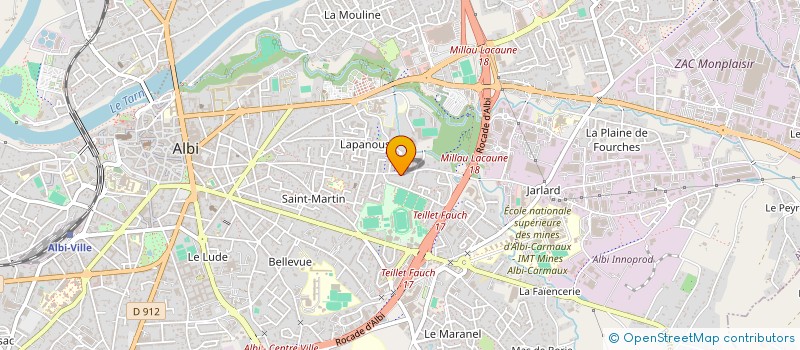 localisation de l'entreprise PEPINO  ALBI