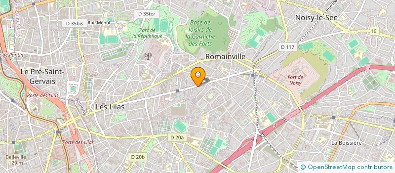 localisation de l'entreprise PEPINO FILMS à ROMAINVILLE