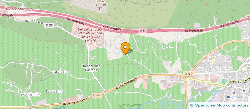 localisation de l'entreprise PEPISTACH' à BRIGNOLES