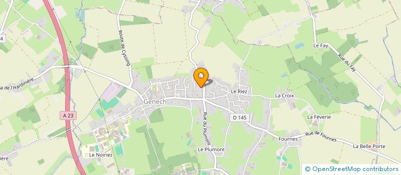 localisation de l'entreprise PEPITE  GENECH