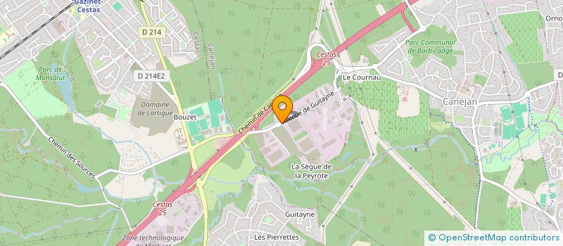 localisation de l'entreprise PEPITE 64  CANEJAN