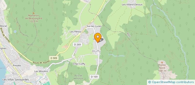 localisation de l'entreprise PEPITE D'OR  BLUFFY