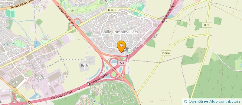localisation de l'entreprise PEPITE PROD  BAILLY-ROMAINVILLIERS