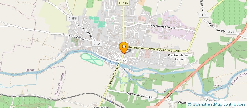 localisation de l'entreprise PEPITES à JARNAC