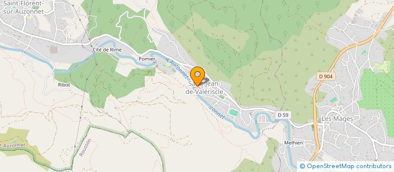 localisation de l'entreprise PEPITES ARTISTIQUES-MAP IT  SAINT-JEAN-DE-VALERISCLE