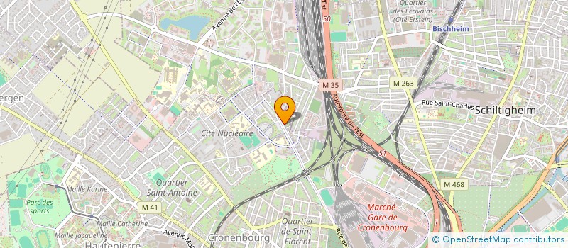 localisation de l'entreprise PEPITES ET POUSSIERES  STRASBOURG