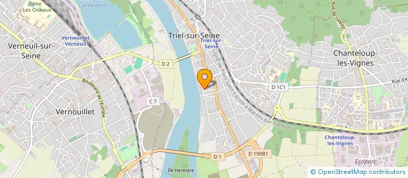 localisation de l'entreprise PEPITES FOOTBALL CLUB à TRIEL-SUR-SEINE