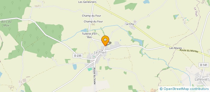 localisation de l'entreprise PEPITES PRODUCTION à LE THEIL