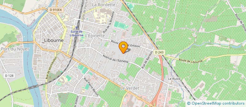 localisation de l'entreprise PEPITT' ET PIROUETT' à LIBOURNE