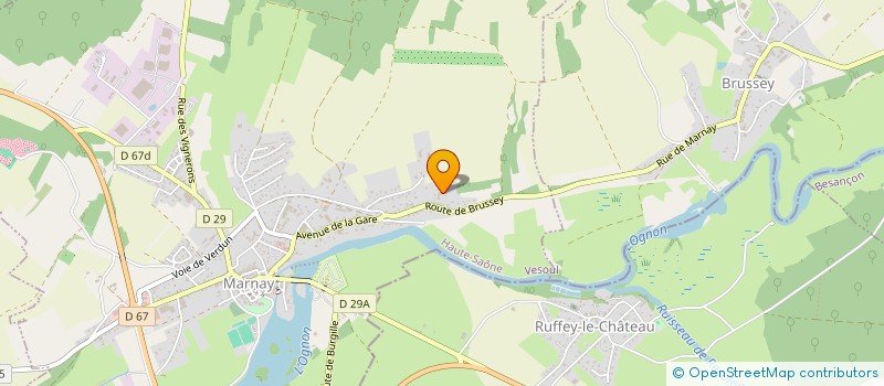 localisation de l'entreprise PEPIVERTES  MARNAY