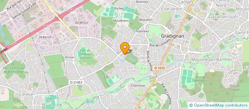 localisation de l'entreprise PEPO  GRADIGNAN