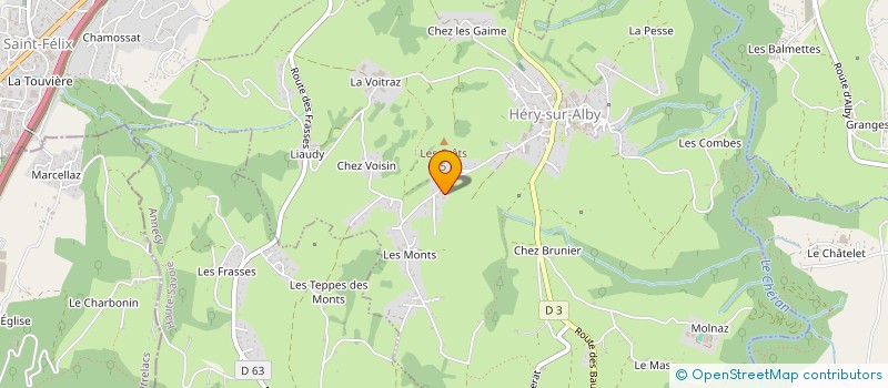 localisation de l'entreprise PEPONE  HERY-SUR-ALBY