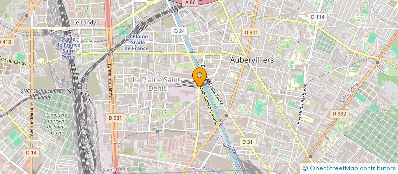 localisation de l'entreprise PEPOUZ  AUBERVILLIERS