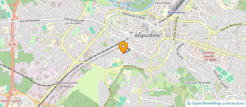 localisation de l'entreprise PEPPER STAGE à ANGOULEME