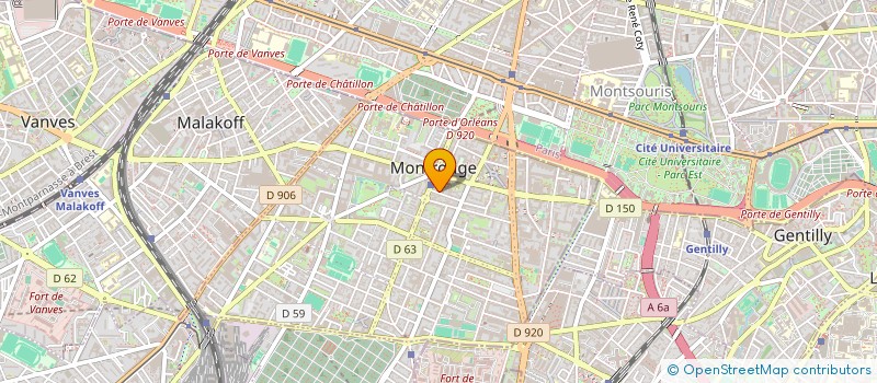 localisation de l'entreprise PEPPERS  MONTROUGE