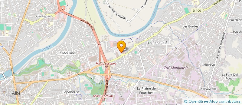 localisation de l'entreprise PEPS à ALBI