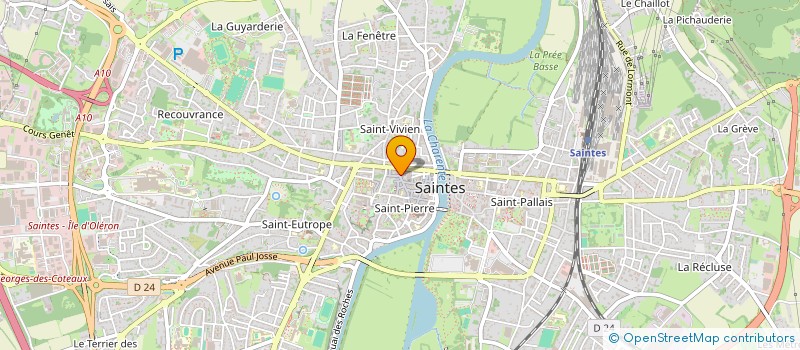 localisation de l'entreprise PEPS  SAINTES