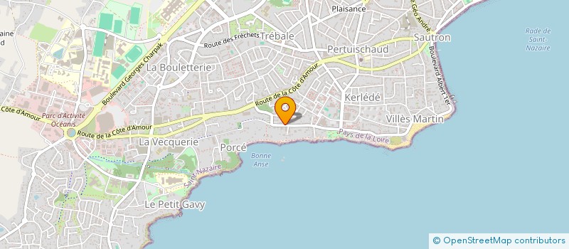 localisation de l'entreprise PEPS !  SAINT-NAZAIRE