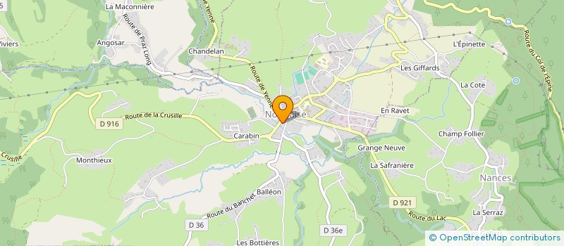 localisation de l'entreprise PEPS à NOVALAISE