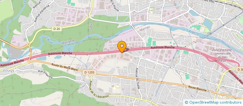 localisation de l'entreprise PEPS  MARNAZ