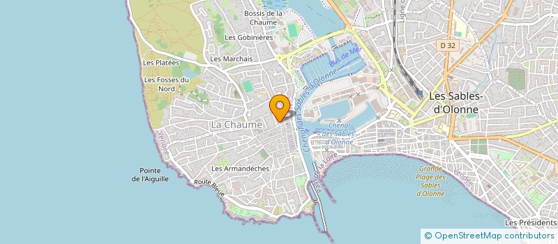 localisation de l'entreprise PEPS à LES SABLES D'OLONNE
