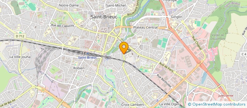 localisation de l'entreprise PEPS&COLOR SAS à SAINT-BRIEUC