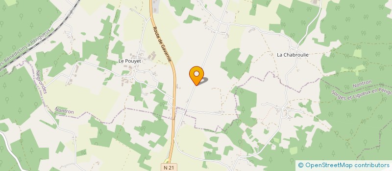 localisation de l'entreprise PEPS COURTAGE  NEGRONDES