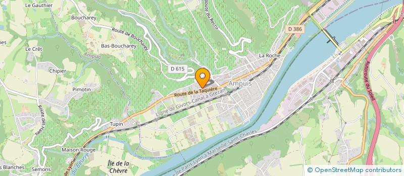 localisation de l'entreprise PEPS IMMO  AMPUIS