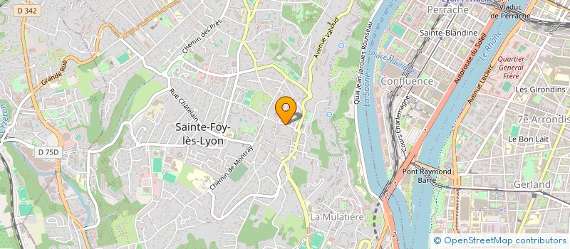 localisation de l'entreprise PEPS LAB à SAINTE-FOY-LES-LYON