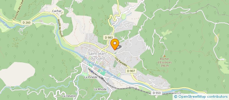 localisation de l'entreprise PEPS SITES  SAINT-JEAN-DU-GARD