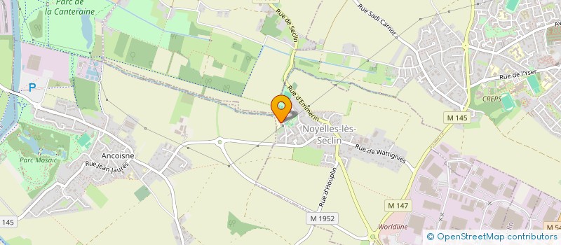 localisation de l'entreprise PEPSE - PARENTS D'ELEVES POUR LE SOUTIEN DES ELEVES  NOYELLES-LES-SECLIN