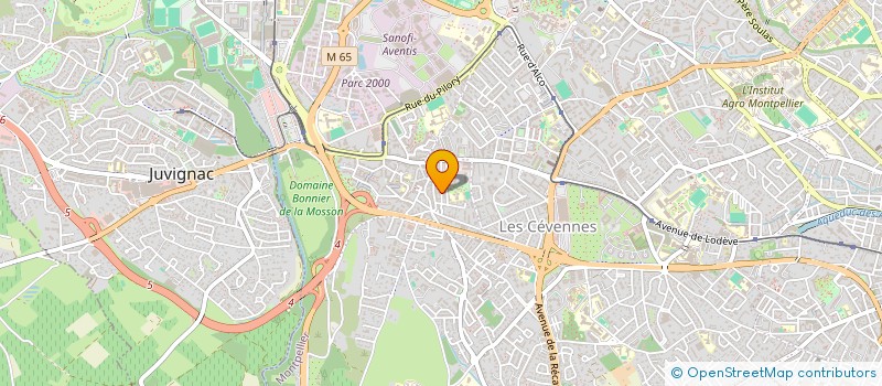 localisation de l'entreprise PEPSY à MONTPELLIER