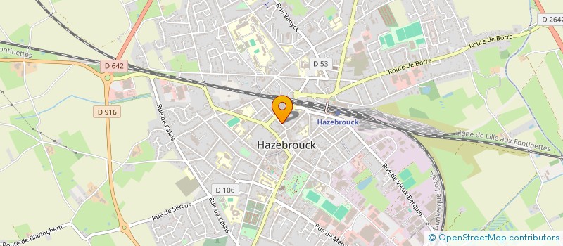 localisation de l'entreprise PEPSY  HAZEBROUCK