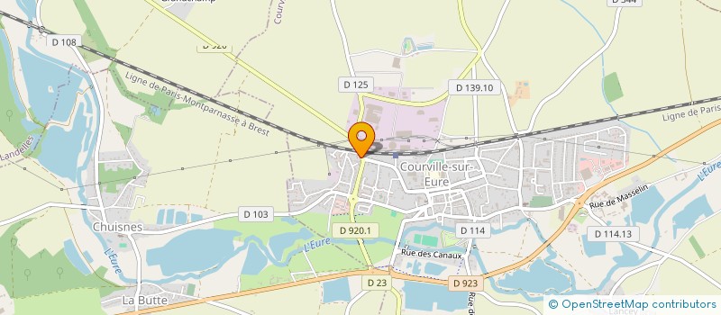 localisation de l'entreprise PEPTINE SARL à COURVILLE-SUR-EURE