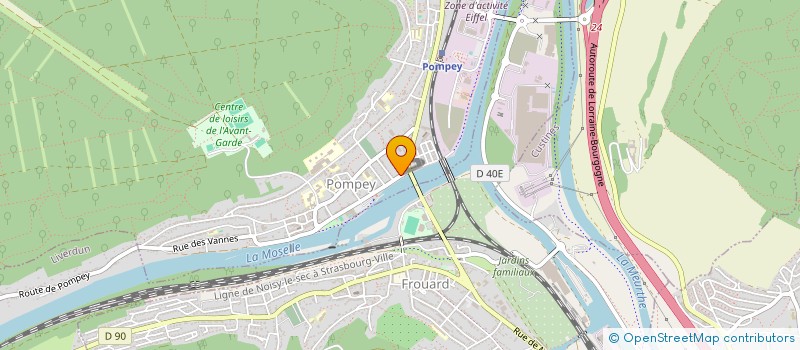 localisation de l'entreprise PER  POMPEY