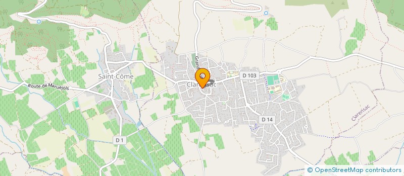 localisation de l'entreprise PER ASPERA AD ASTRA  CLARENSAC