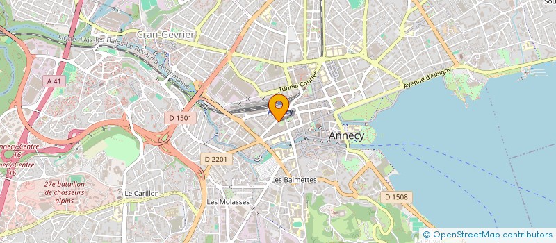 localisation de l'entreprise PER FAS OPTIQUE à ANNECY