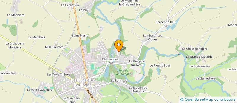 localisation de l'entreprise PER'INVEST  LES LUCS-SUR-BOULOGNE