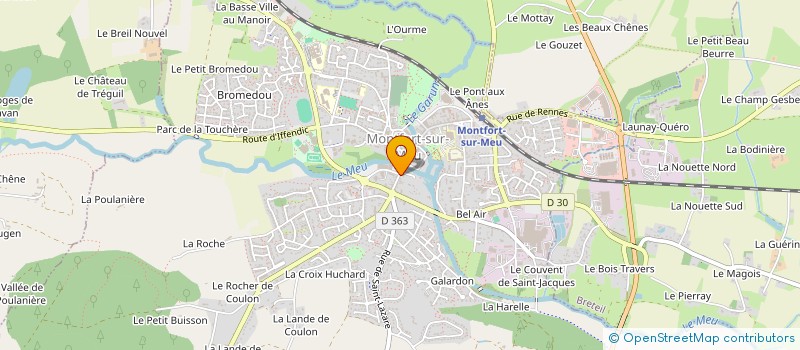 localisation de l'entreprise PER JAKEZ HELIAS  MONTFORT-SUR-MEU