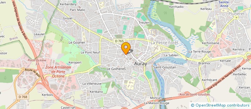 localisation de l'entreprise PER'LENE à AURAY