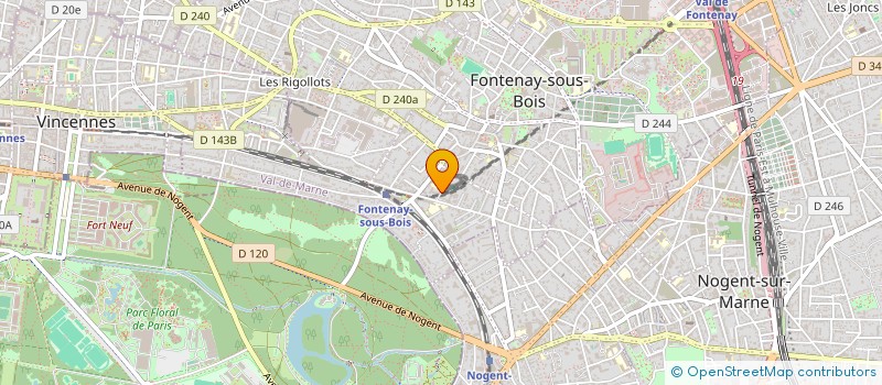 localisation de l'entreprise PER SE COACHING, FORMATION, CONSEIL à FONTENAY-SOUS-BOIS