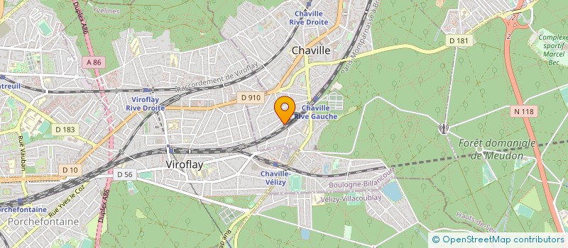 localisation de l'entreprise PER SPOOK PARIS à CHAVILLE